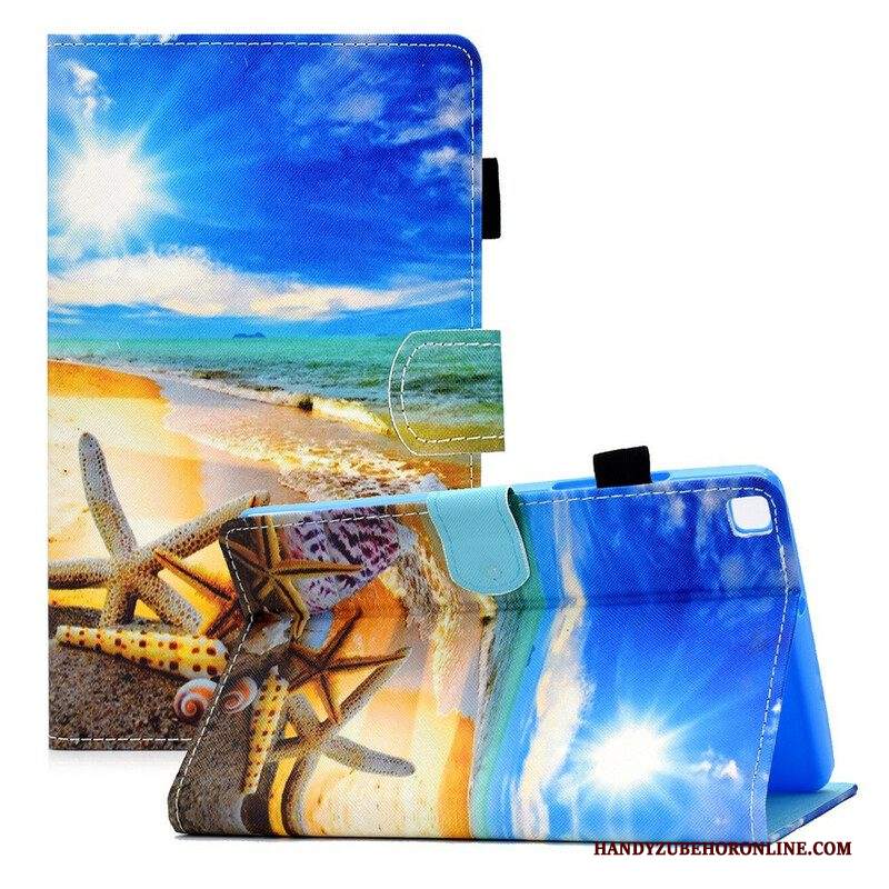 Custodia A Portafoglio Samsung Galaxy Tab A7 Lite Divertimento In Spiaggia