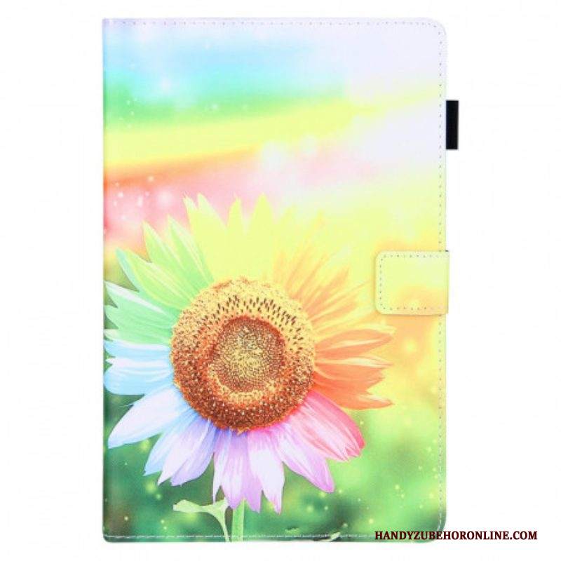 Custodia A Portafoglio Samsung Galaxy Tab A8 (2021) Fiori Al Sole