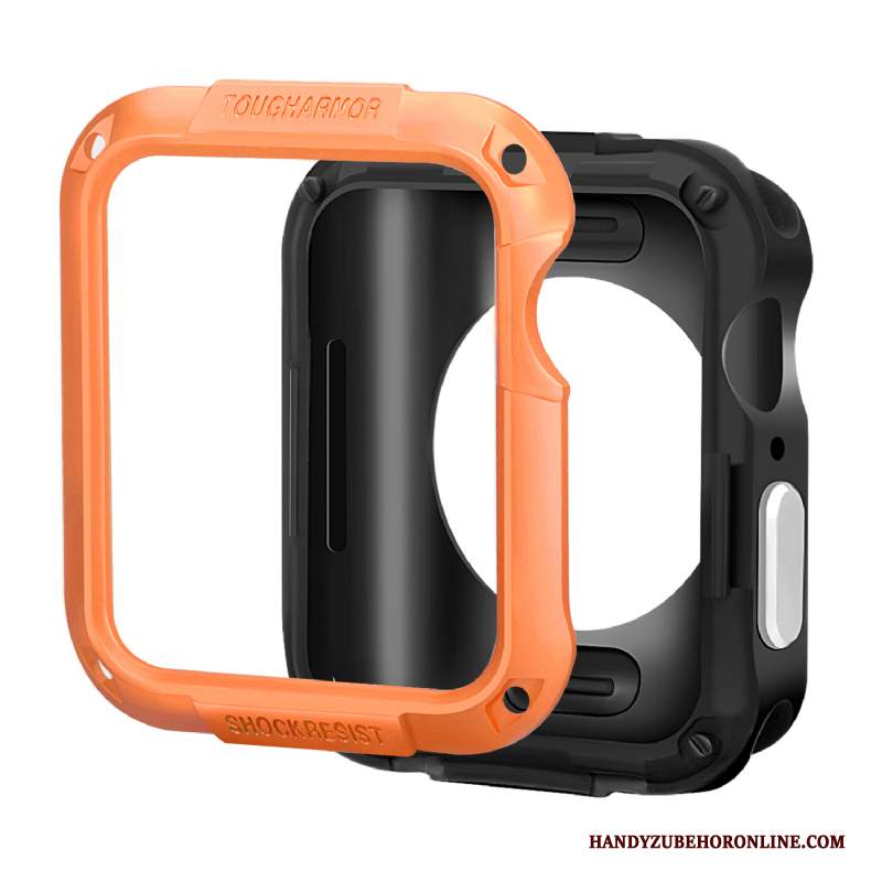 Custodia Apple Watch Series 3 Silicone Armatura Arancione, Cover Apple Watch Series 3 Protezione Accessori Anti-caduta