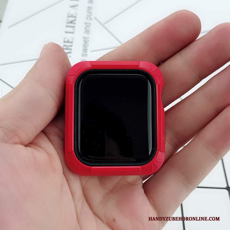 Custodia Apple Watch Series 3 Silicone Morbido Tutto Incluso, Cover Apple Watch Series 3 Protezione Rosso Anti-caduta