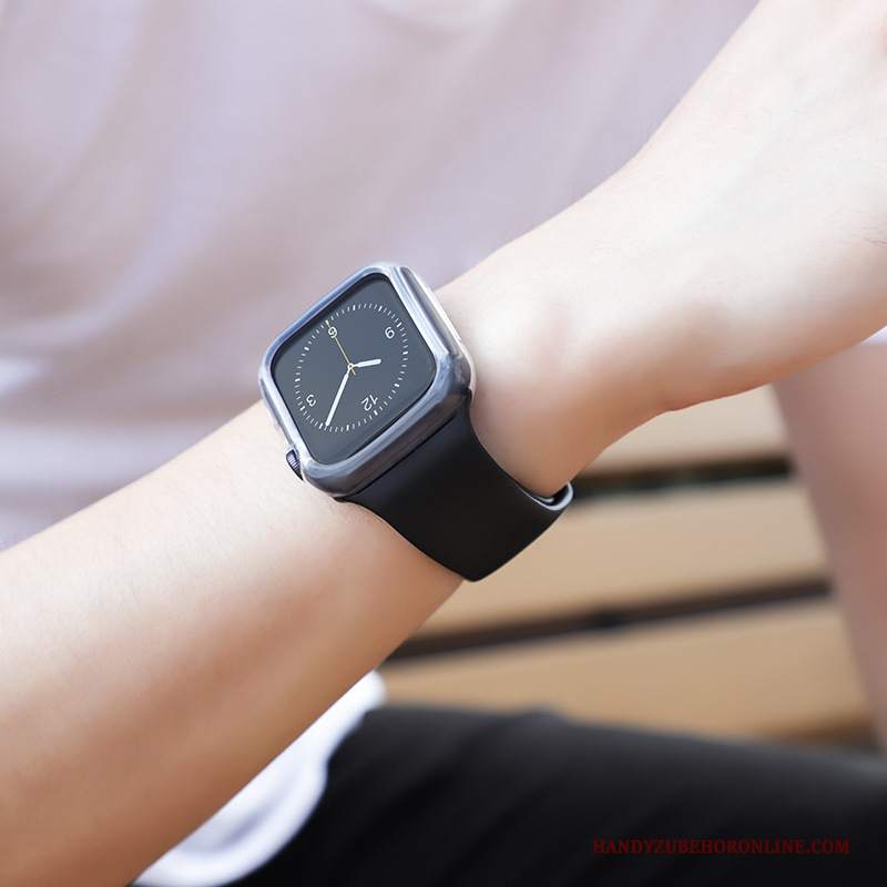 Custodia Apple Watch Series 5 Silicone Nuovo Sportivo, Cover Apple Watch Series 5 Protezione Nero Cool