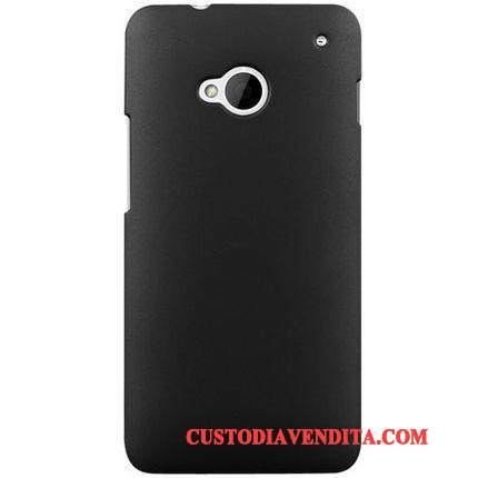 Custodia Htc One M7 Difficile Nero, Cover Htc One M7 Coloretelefono