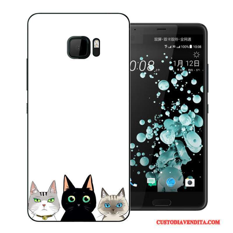 Custodia Htc U Ultra Cartone Animato Bianco Difficile, Cover Htc U Ultra Colore Anti-cadutatelefono