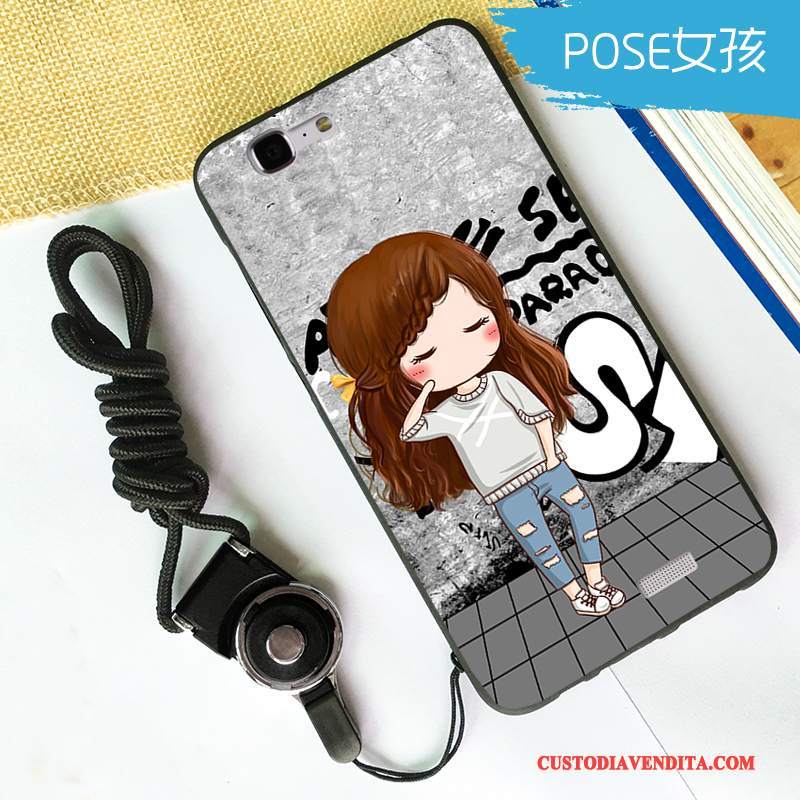 Custodia Huawei Ascend G7 Cartone Animato Tendenza Anti-caduta, Cover Huawei Ascend G7 Protezione Grigio Morbido