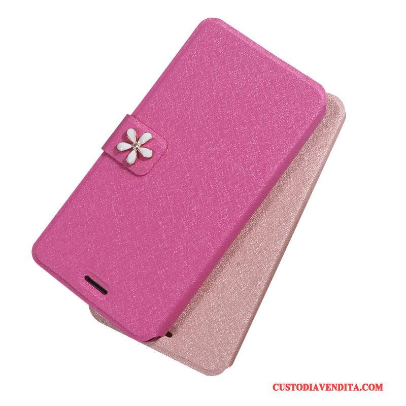 Custodia Huawei Ascend G7 Pelle Rossotelefono, Cover Huawei Ascend G7 Folio