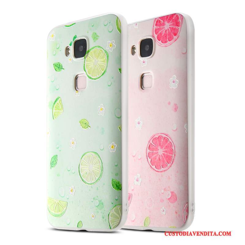 Custodia Huawei G7 Plus Creativo Bello Anti-caduta, Cover Huawei G7 Plus Silicone Di Personalità Macchiati