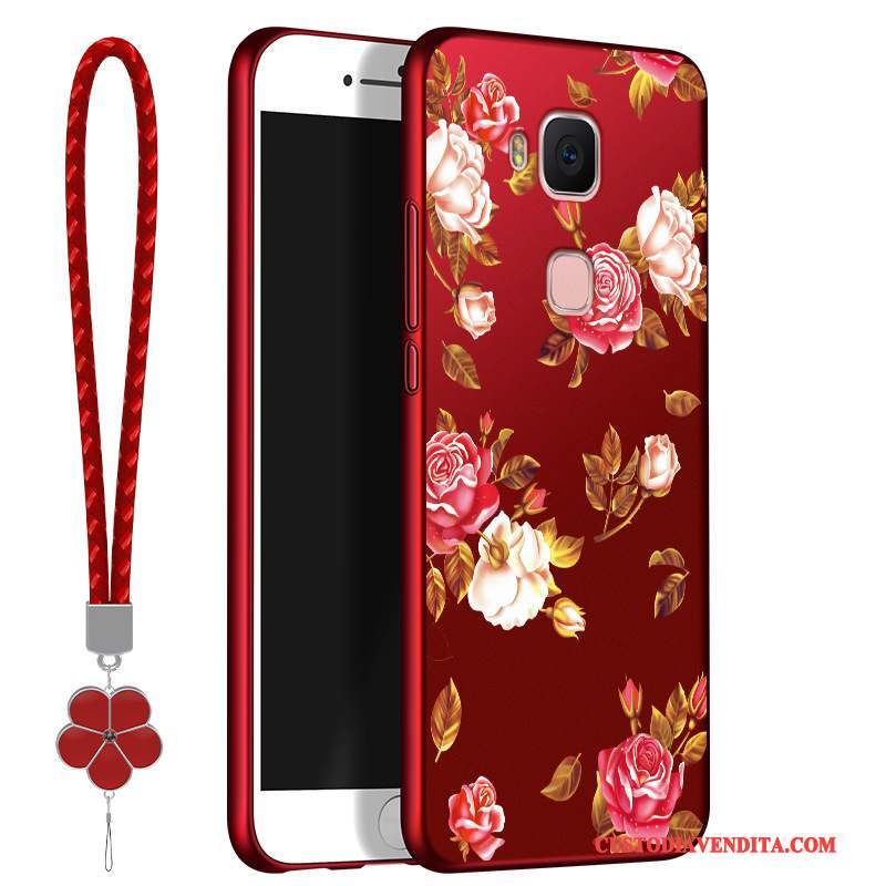 Custodia Huawei G7 Plus Silicone Telefono Nuovo, Cover Huawei G7 Plus Protezione Tendenza Rosso