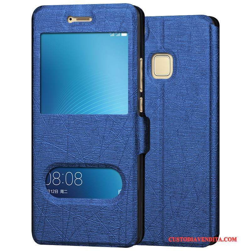 Custodia Huawei G9 Lite Pelle Telefono Blu, Cover Huawei G9 Lite Silicone Gioventù