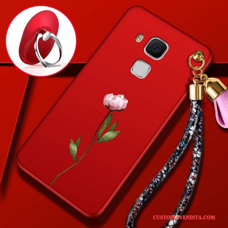 Custodia Huawei G9 Plus Creativo Telefono Rosso, Cover Huawei G9 Plus Silicone Anti-caduta Morbido