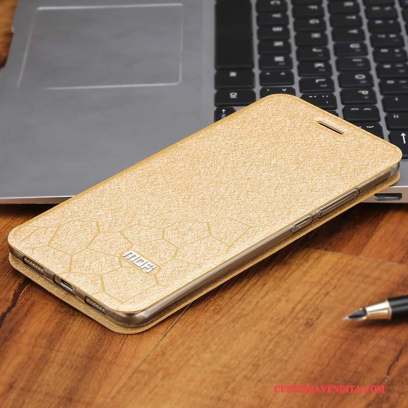 Custodia Huawei G9 Plus Folio Oro Anti-caduta, Cover Huawei G9 Plus Pelle Telefono Tutto Incluso