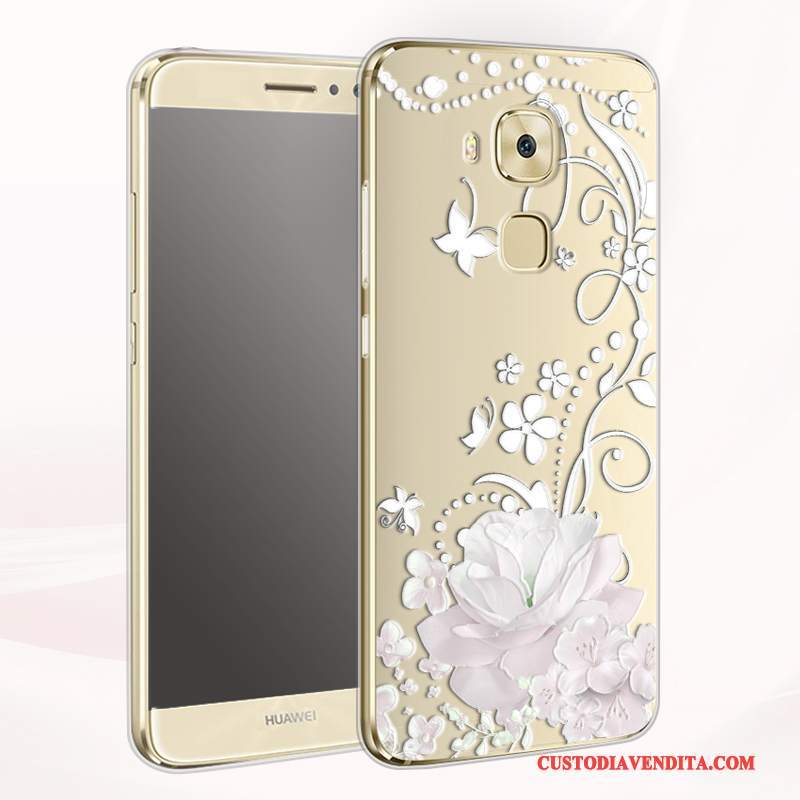 Custodia Huawei G9 Plus Protezione Anti-cadutatelefono, Cover Huawei G9 Plus Cartone Animato Morbido Oro