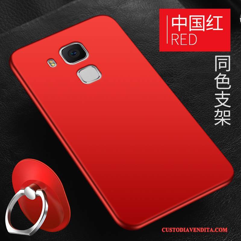 Custodia Huawei G9 Plus Silicone Anti-caduta Morbido, Cover Huawei G9 Plus Protezione Macchiati Rosso