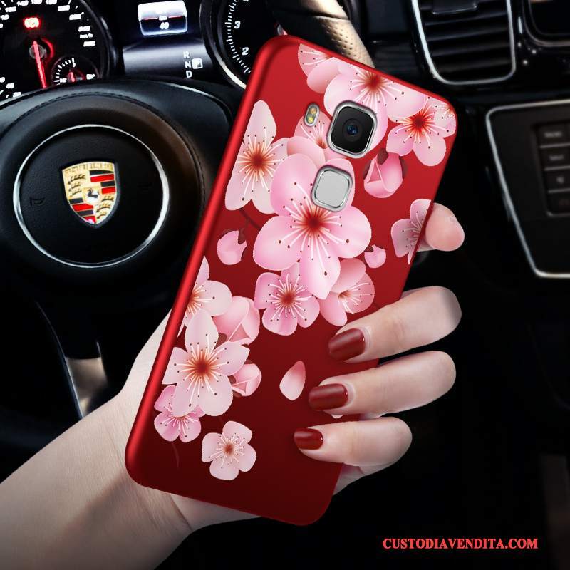 Custodia Huawei G9 Plus Silicone Macchiati Nuovo, Cover Huawei G9 Plus Protezione Telefono Vino Rosso