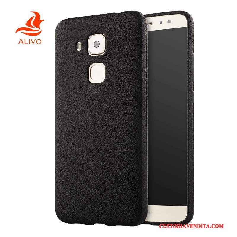 Custodia Huawei G9 Plus Silicone Morbidotelefono, Cover Huawei G9 Plus Protezione Nero Anti-caduta