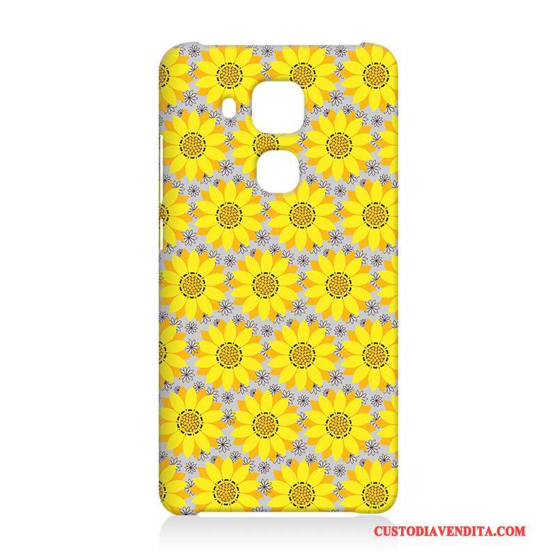 Custodia Huawei G9 Plus Silicone Telefono Anti-caduta, Cover Huawei G9 Plus Protezione Difficile Giallo