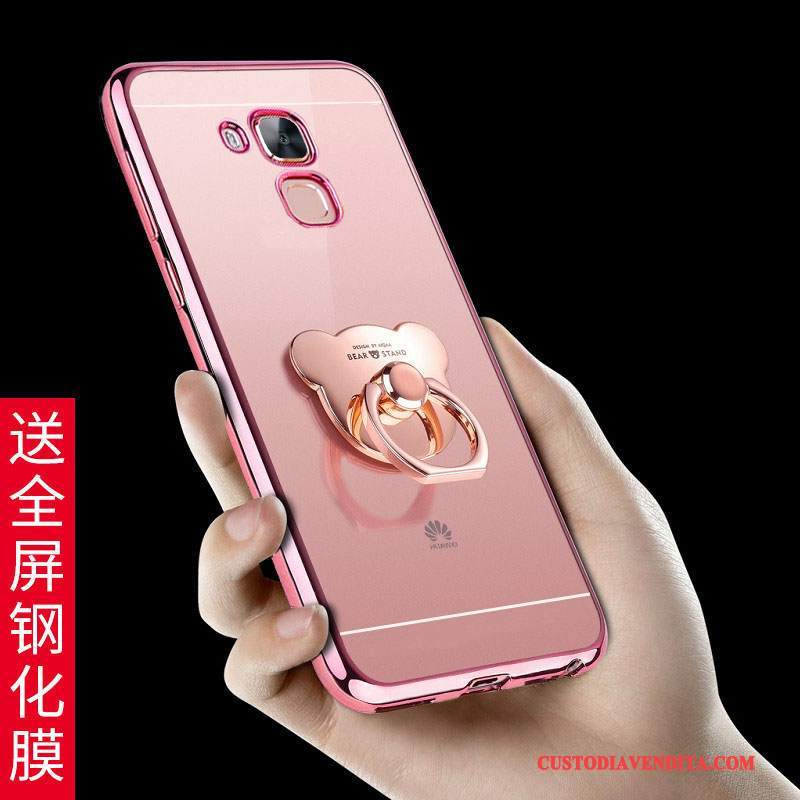 Custodia Huawei G9 Plus Silicone Telefono Morbido, Cover Huawei G9 Plus Protezione Tutto Incluso Rosa