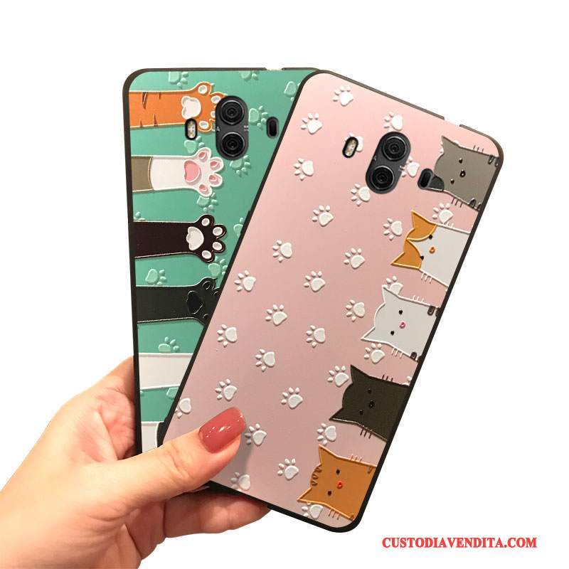 Custodia Huawei Mate 10 Cartone Animato Di Personalità Rosa, Cover Huawei Mate 10 Silicone Tendenza Tutto Incluso