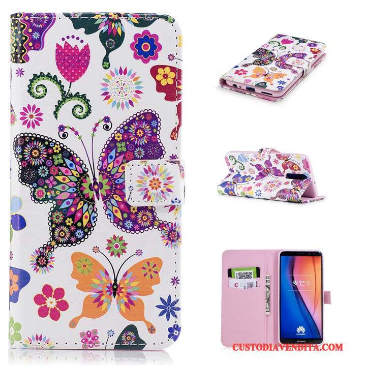 Custodia Huawei Mate 10 Lite Cartone Animato Anti-caduta Tutto Incluso, Cover Huawei Mate 10 Lite Folio Morbidotelefono