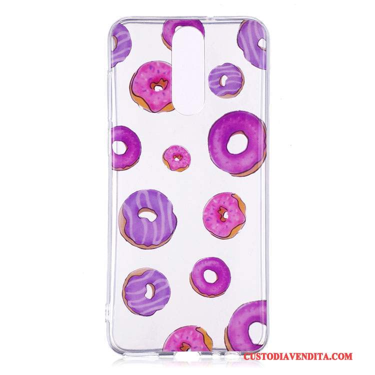 Custodia Huawei Mate 10 Lite Cartone Animato Trasparente Tutto Incluso, Cover Huawei Mate 10 Lite Protezione Anti-caduta Porpora