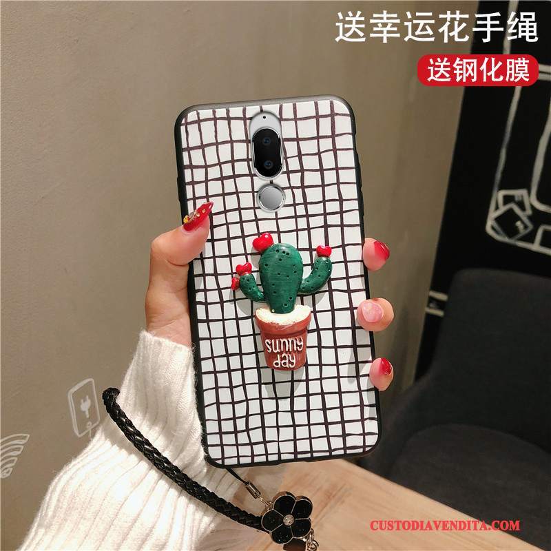 Custodia Huawei Mate 10 Lite Creativo Anti-caduta Bianco, Cover Huawei Mate 10 Lite Protezione Morbidotelefono