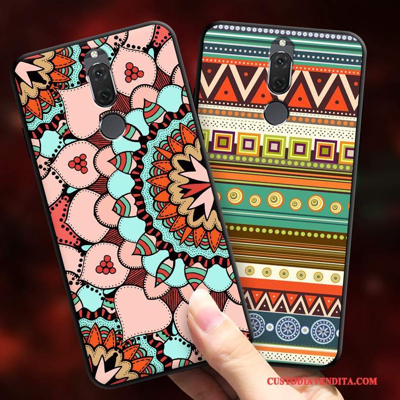 Custodia Huawei Mate 10 Lite Creativo Anti-caduta Di Personalità, Cover Huawei Mate 10 Lite Cartone Animato Etnico Tutto Incluso