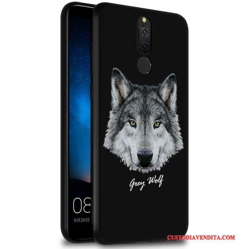 Custodia Huawei Mate 10 Lite Creativo Anti-caduta Tempra, Cover Huawei Mate 10 Lite Pellicola Protettiva Nero