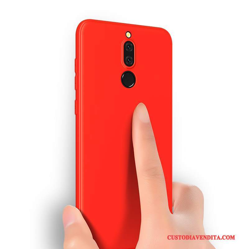 Custodia Huawei Mate 10 Lite Silicone Anti-caduta Morbido, Cover Huawei Mate 10 Lite Protezione Macchiati Rosso