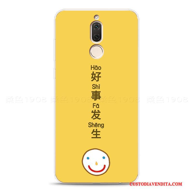 Custodia Huawei Mate 10 Lite Silicone Di Personalità Morbido, Cover Huawei Mate 10 Lite Semplici Giallo