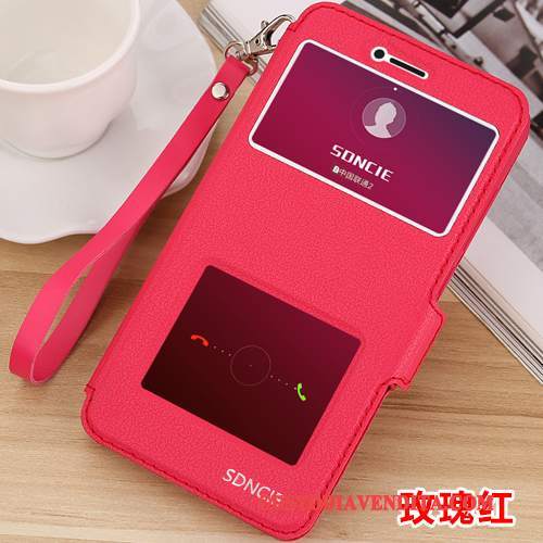 Custodia Huawei Mate 10 Pelle Morbido Anti-caduta, Cover Huawei Mate 10 Folio Telefono Rosso