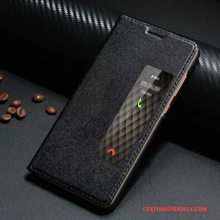 Custodia Huawei Mate 10 Pelle Telefono Anti-caduta, Cover Huawei Mate 10 Protezione Nero Tutto Incluso