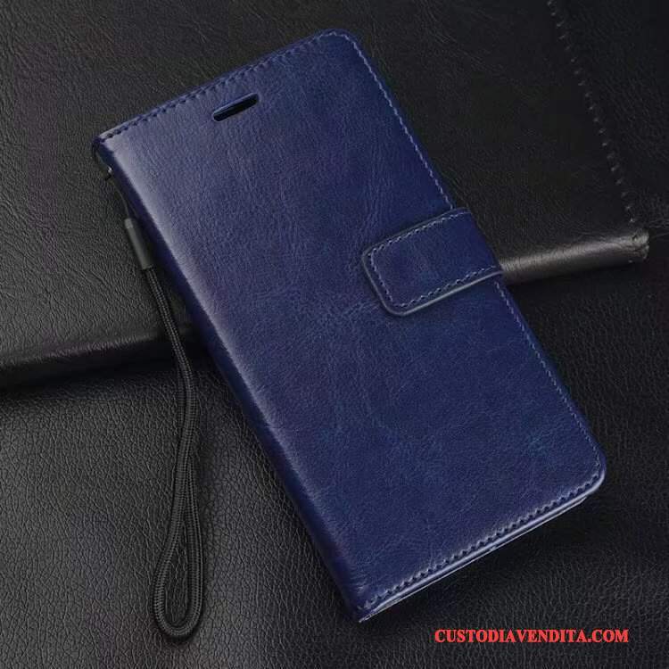 Custodia Huawei Mate 10 Pro Folio Blu Pellicola Protettiva, Cover Huawei Mate 10 Pro Protezione Tempra Tutto Incluso