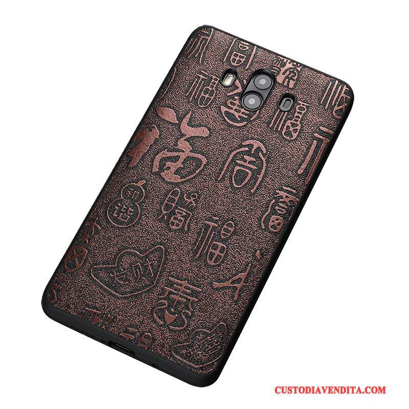 Custodia Huawei Mate 10 Pro Pelle Stile Cinese Qualità, Cover Huawei Mate 10 Pro Anti-cadutatelefono