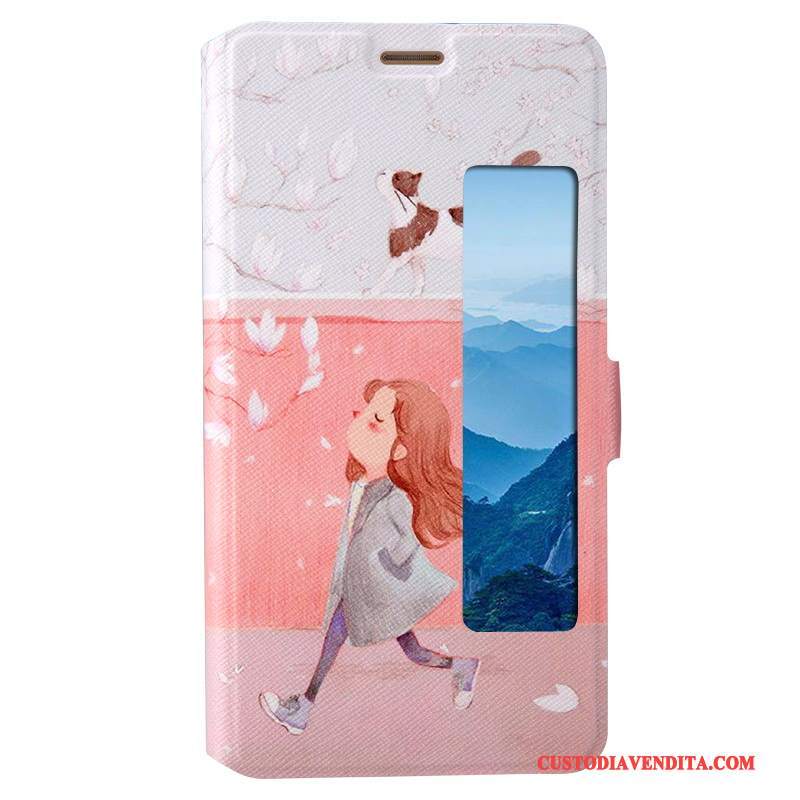 Custodia Huawei Mate 10 Pro Protezione Tutto Incluso Rosa, Cover Huawei Mate 10 Pro Pelle Telefono