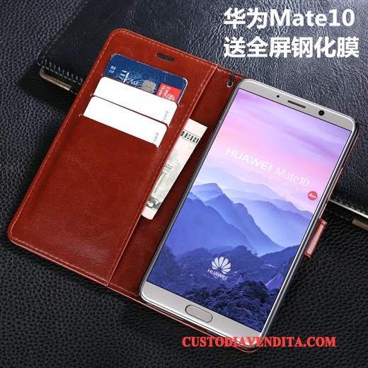 Custodia Huawei Mate 10 Protezione Anti-cadutatelefono, Cover Huawei Mate 10 Pelle