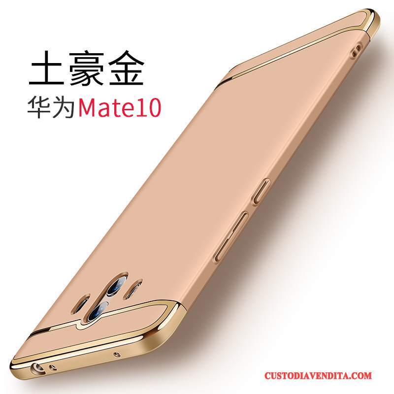 Custodia Huawei Mate 10 Protezione Oro Sottile, Cover Huawei Mate 10 Telefono Macchiati