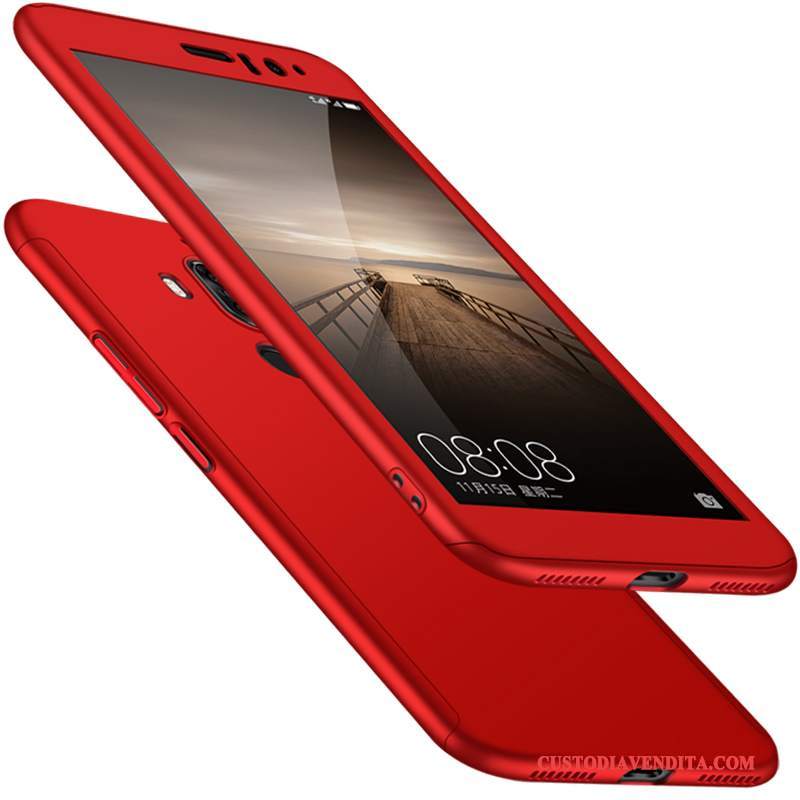 Custodia Huawei Mate 10 Protezione Rosso Difficile, Cover Huawei Mate 10 Anti-caduta Metallo