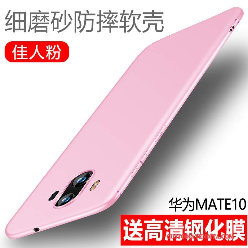 Custodia Huawei Mate 10 Silicone Rosa Tendenza, Cover Huawei Mate 10 Protezione Macchiati Morbido