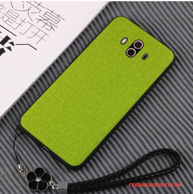 Custodia Huawei Mate 10 Silicone Verde Morbido, Cover Huawei Mate 10 Protezione Tutto Inclusotelefono