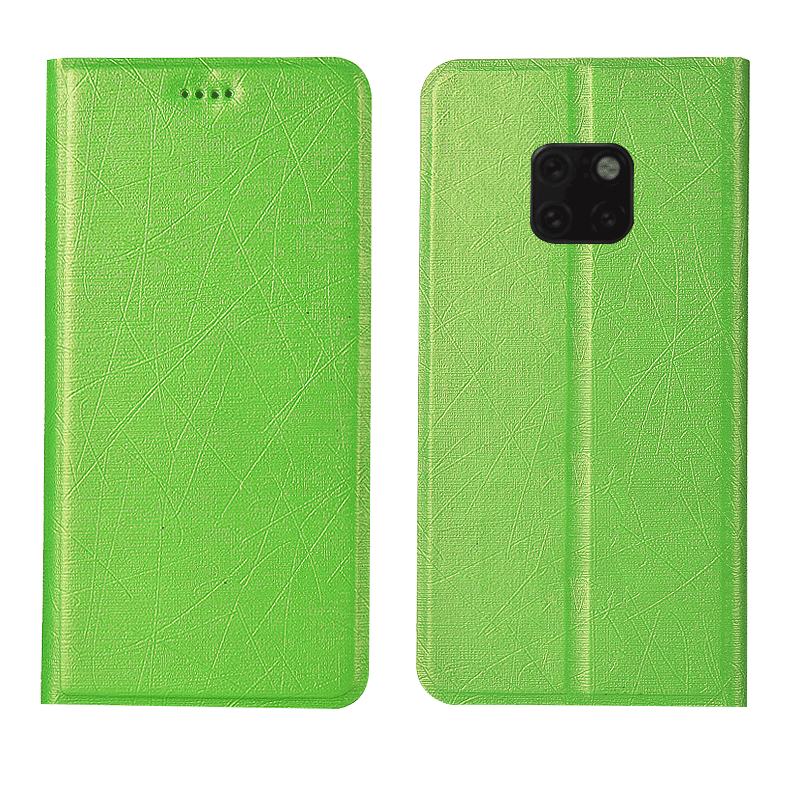 Custodia Huawei Mate 20 Pro Protezione Nuovo Cotone E Lino, Cover Huawei Mate 20 Pro Silicone Anti-caduta Verde