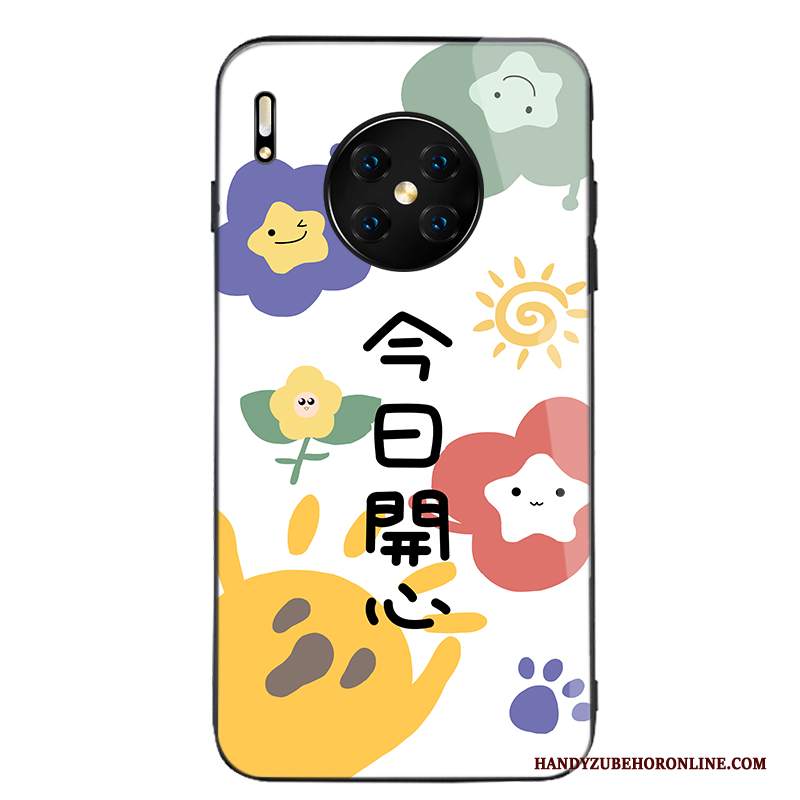 Custodia Huawei Mate 30 Cartone Animato Anti-caduta Di Personalità, Cover Huawei Mate 30 Silicone Tutto Incluso Cuore