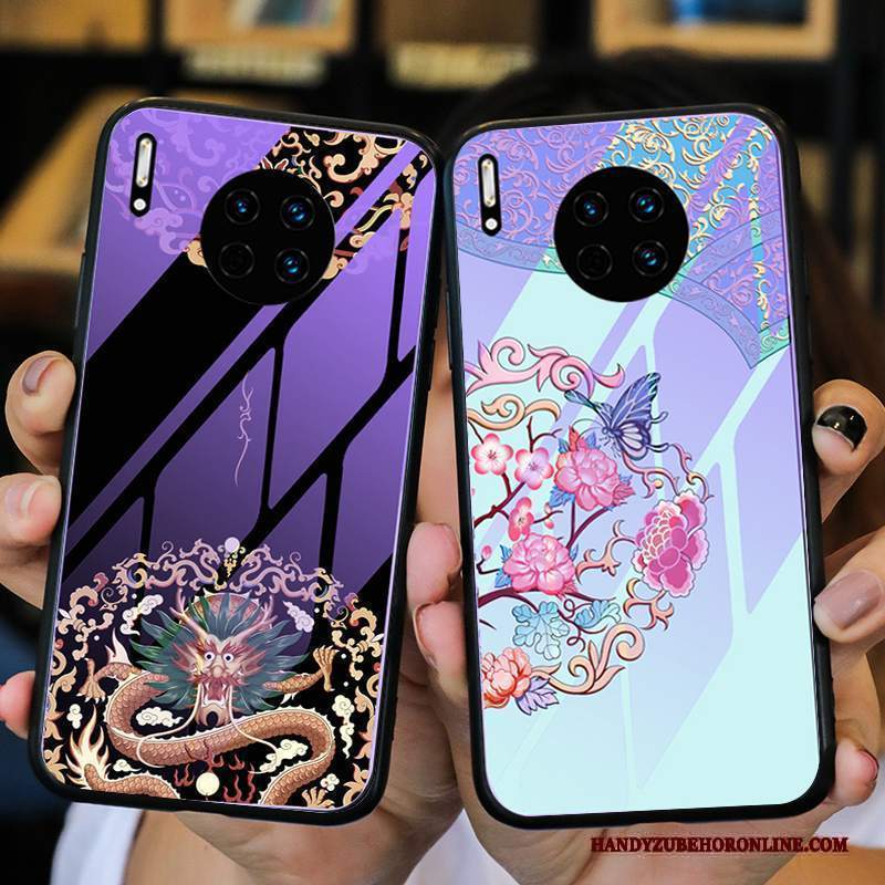 Custodia Huawei Mate 30 Pro Creativo High End Porpora, Cover Huawei Mate 30 Pro Protezione Tutto Incluso Di Personalità