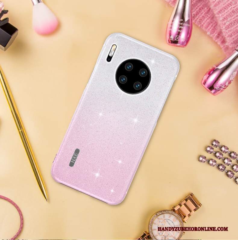 Custodia Huawei Mate 30 Pro Moda Sottile Rosa, Cover Huawei Mate 30 Pro Creativo Vento Anti-caduta