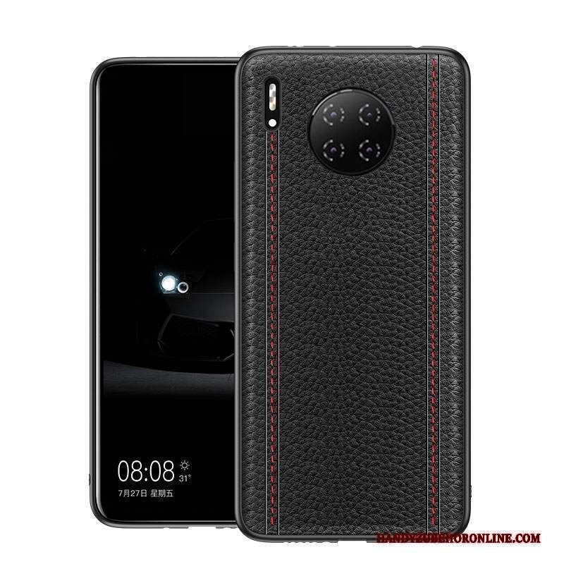 Custodia Huawei Mate 30 Pro Pelle Anti-cadutatelefono, Cover Huawei Mate 30 Pro Protezione Nero Tutto Incluso