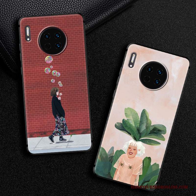 Custodia Huawei Mate 30 Protezione Macchiati Fresco, Cover Huawei Mate 30 Cartone Animato Tutto Incluso Ornamenti Appesi