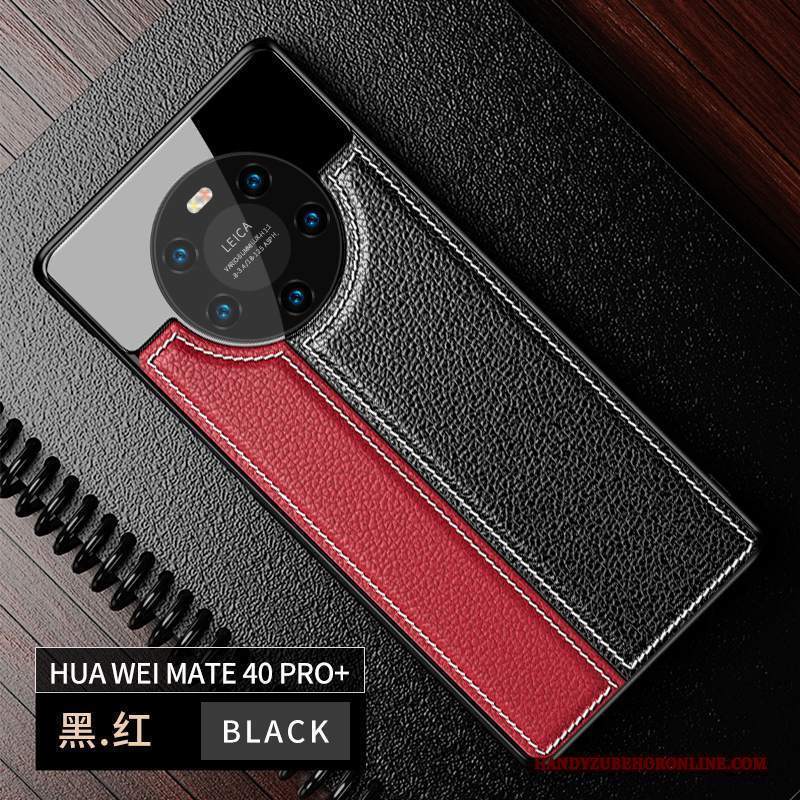 Custodia Huawei Mate 40 Pro+ Pelle Di Personalità High End, Cover Huawei Mate 40 Pro+ Creativo Nuovo Specchio