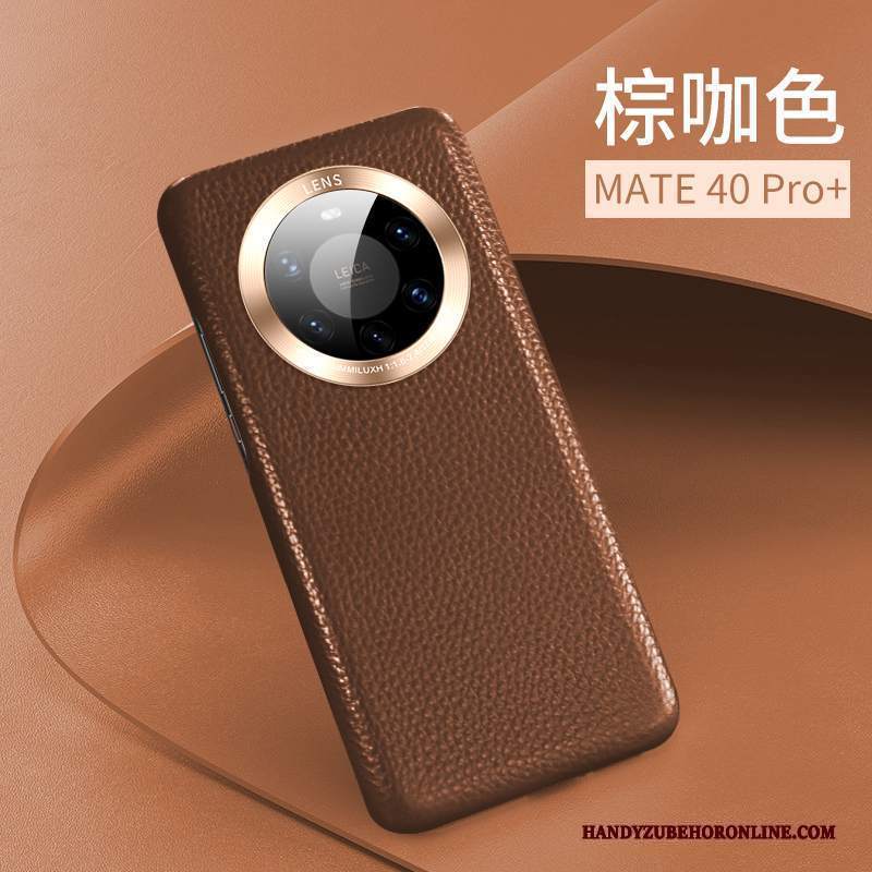 Custodia Huawei Mate 40 Pro+ Pelle Telefono Sottile, Cover Huawei Mate 40 Pro+ Protezione Mucca Nuovo