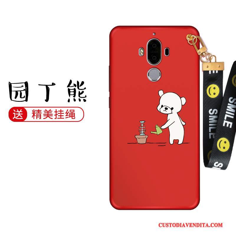 Custodia Huawei Mate 9 Creativo Rossotelefono, Cover Huawei Mate 9 Cartone Animato Di Personalità Ornamenti Appesi