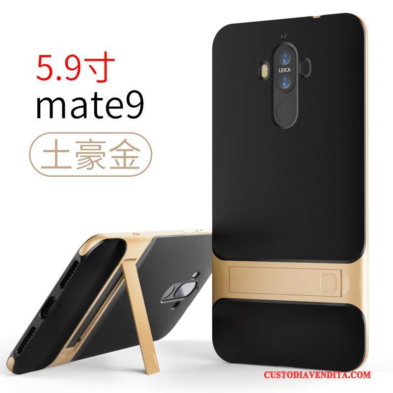 Custodia Huawei Mate 9 Creativo Sottiletelefono, Cover Huawei Mate 9 Silicone Di Personalità Oro