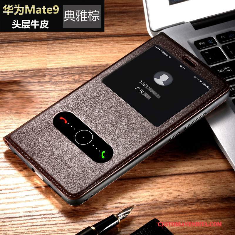 Custodia Huawei Mate 9 Pelle Tutto Inclusotelefono, Cover Huawei Mate 9 Protezione Anti-caduta Affari