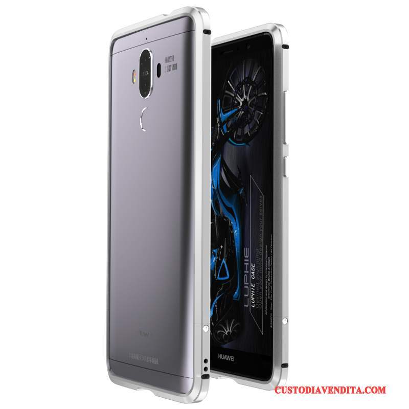 Custodia Huawei Mate 9 Pro Protezione Argentotelefono, Cover Huawei Mate 9 Pro Telaio Metallo